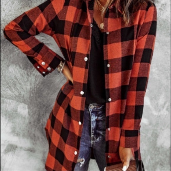 LAST ONE Buffalo Plaid Shacket - Picture 2 of 7